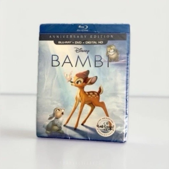 Bambi Anniversary Signature Edition[Blu-ray] Disney New And Sealed- No Slip Cvr - Picture 1 of 2